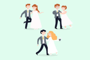 Capturing Romance: The Wedding Couple Illustration Design