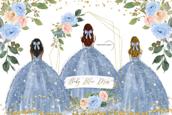 Elegant Blue Princess Wedding Clipart: A Designer’s Guide