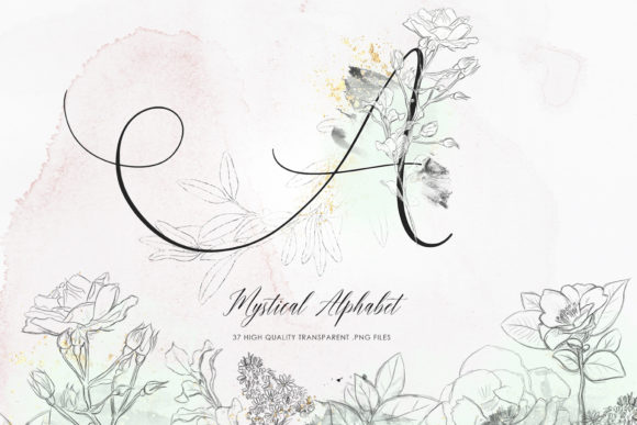 Enchanting Typography: Using Mystical Alphabet Clip Art for Your Wedding