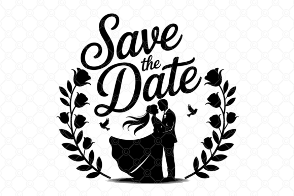 Save the Date SVG, Wedding Couple 06: A Designer's Guide
