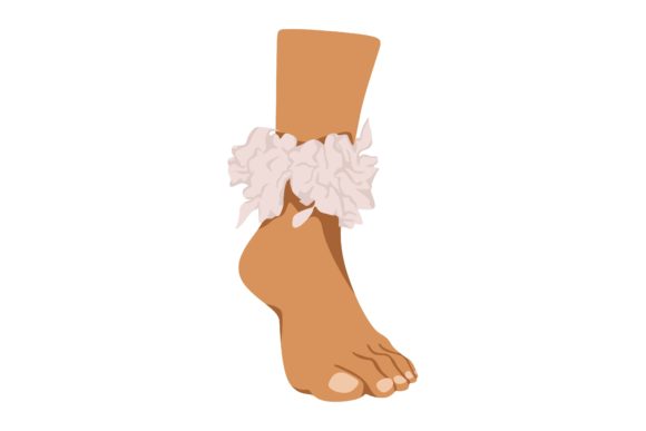 Styling Your Special Day with Foot Decoration Wedding Illustration