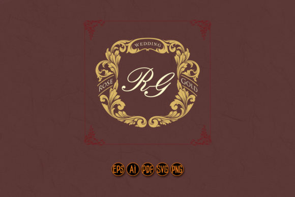 Timeless Elegance with a Vintage Flourish Wedding Emblem SVG