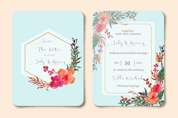 Wedding Invitation Orchid Watercolor: A Guide to Elegant Design Assets