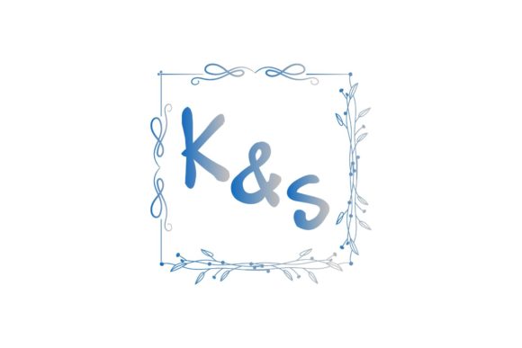 Wedding Name Initials Decoration K & S: A Monogram Design for Modern Nuptials