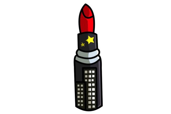 Wedding Red Lipstick Stickers Vector: A Bold Design Asset