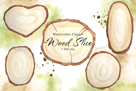 Wood Slice Clipart: Elevate Your Wedding Invites and Bridal Showers